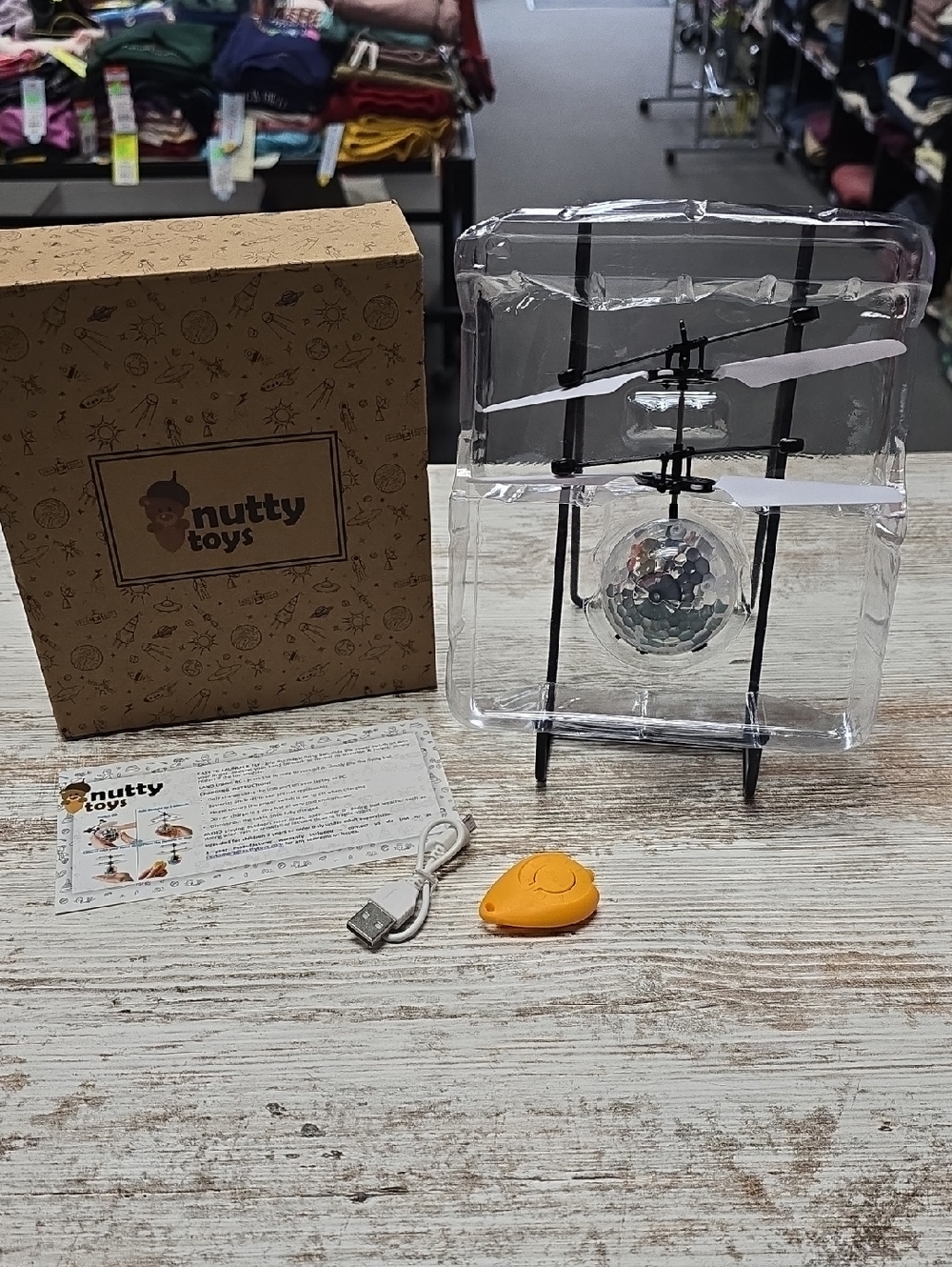 Flying Orb Toy – Hand‑Controlled Mini Drone with LED Lights